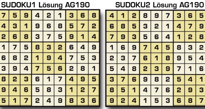 Sudoku Lösung AG190