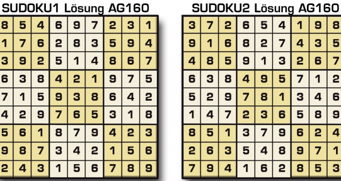 Sudoku Lösung AG160