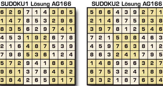 Sudoku Lösung AG166