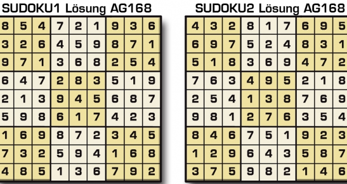Sudoku Lösung AG168