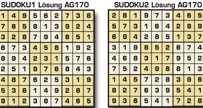 Sudoku Lösung AG170