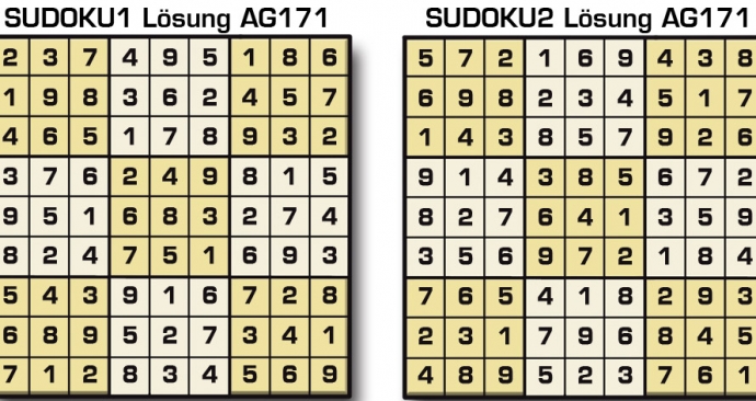 Sudoku Lösung AG171
