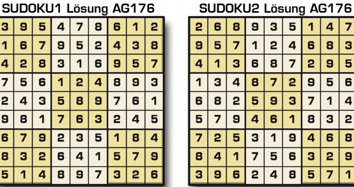 Sudoku Lösung AG176