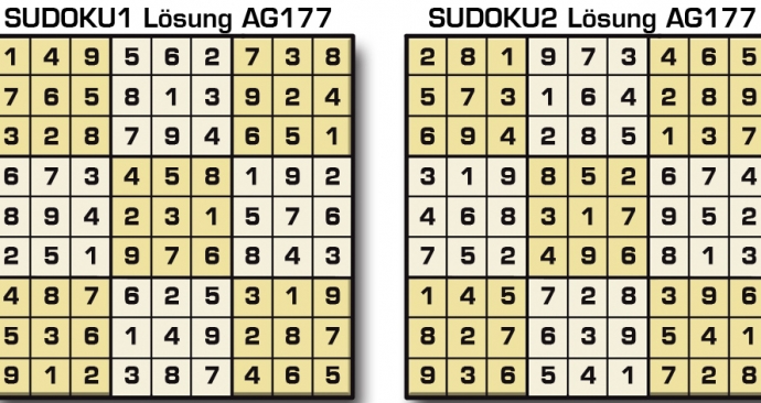 Sudoku Lösung AG177