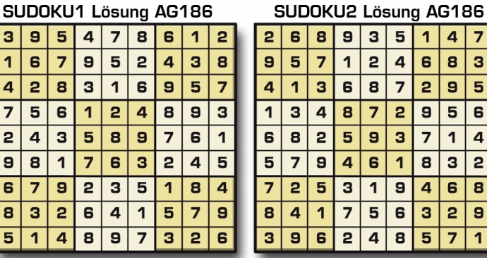 Sudoku Lösung AG186