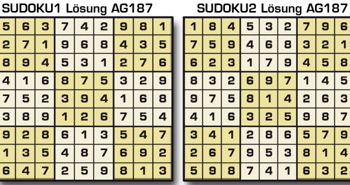Sudoku Lösung AG187