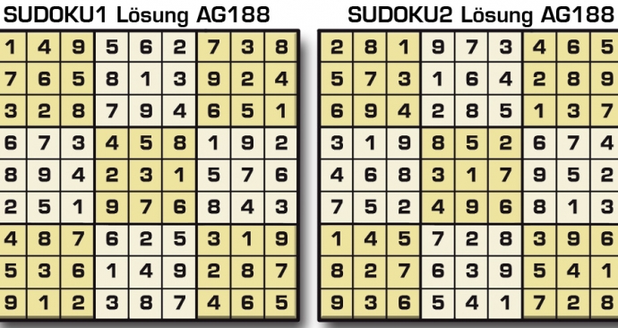 Sudoku Lösung AG188
