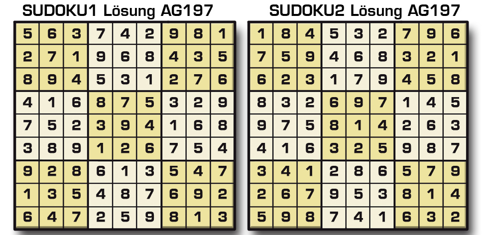 Sudoku Lösung AG197