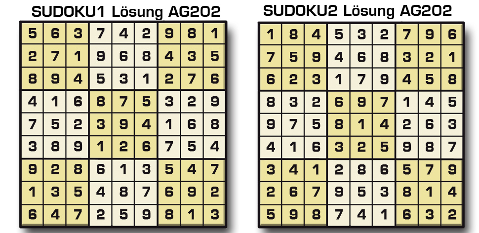 Sudoku Lösung AG 202