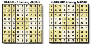 Sudoku Lösung AG 203