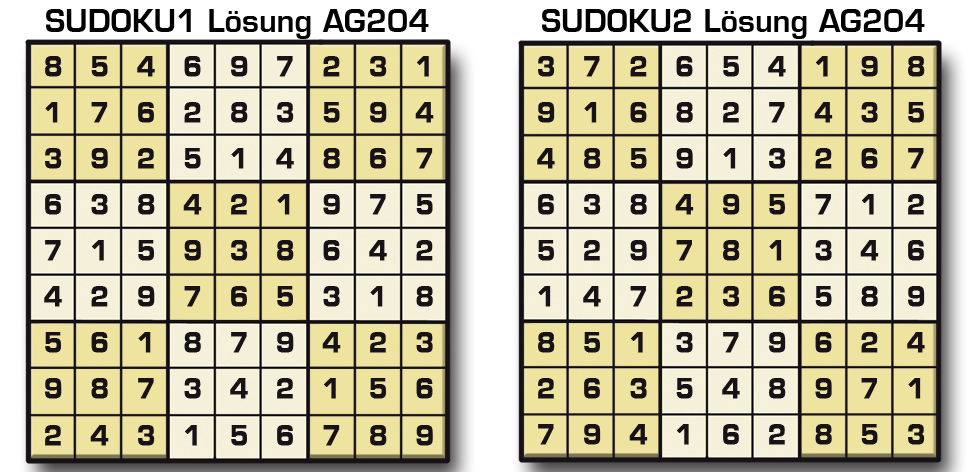 Sudoku Lösung AG 204