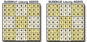 Sudoku Lösung AG 205