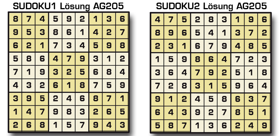 Sudoku Lösung AG 205