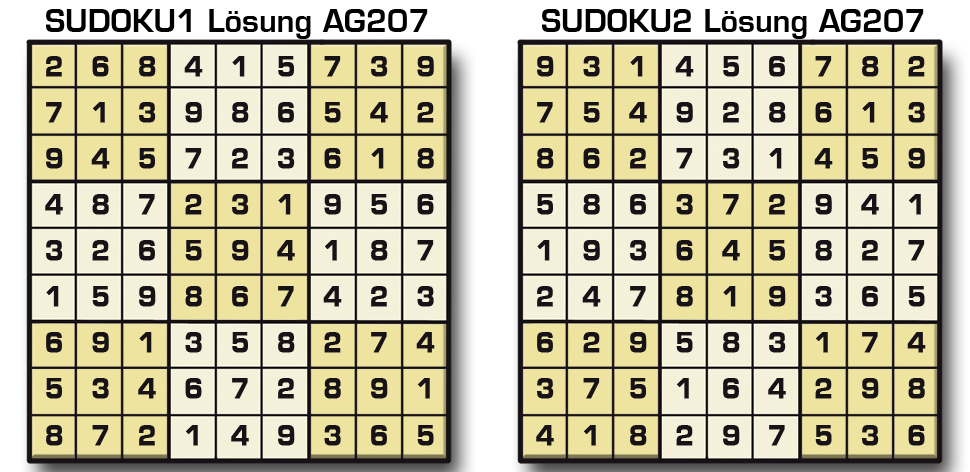 Sudoku Lösung AG 207