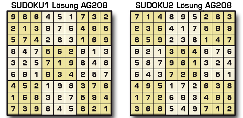 Sudoku Lösung AG 208