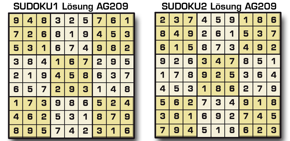 Sudoku Lösung AG 209