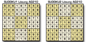 Sudoku Lösung AG 210