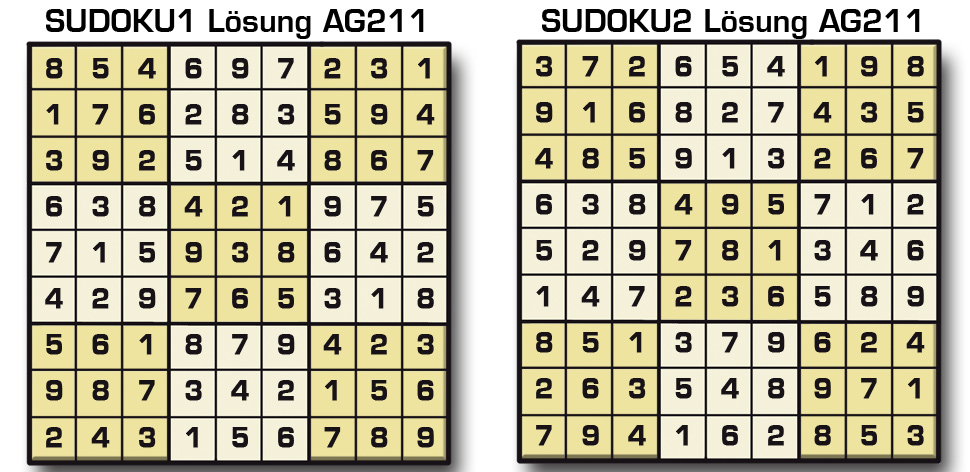 Sudoku Lösung AG 211