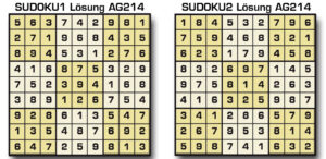 Sudoku Lösung AG 214