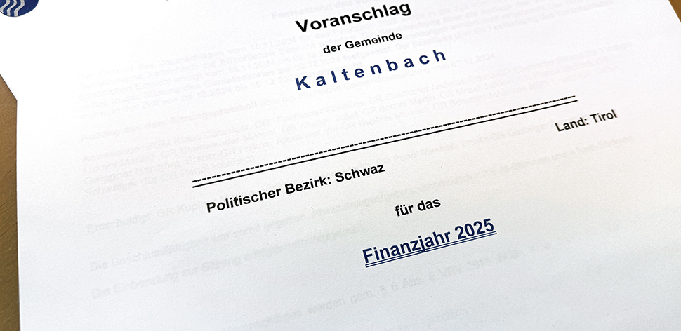 Kaltenbach: Stabil durch wechselhafte Zeiten!