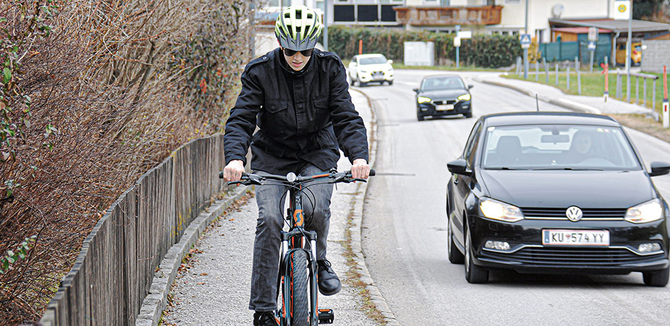 Radfahren auf dem Gehsteig: Verboten und gefährlich