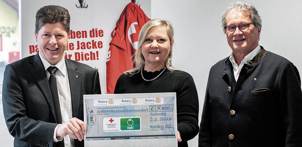 Rotaryclub unterstützt Tafel Schwaz