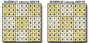 Sudoku Lösung AG 216
