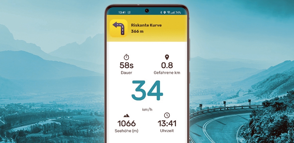 Eine App gegen Motorradunfälle