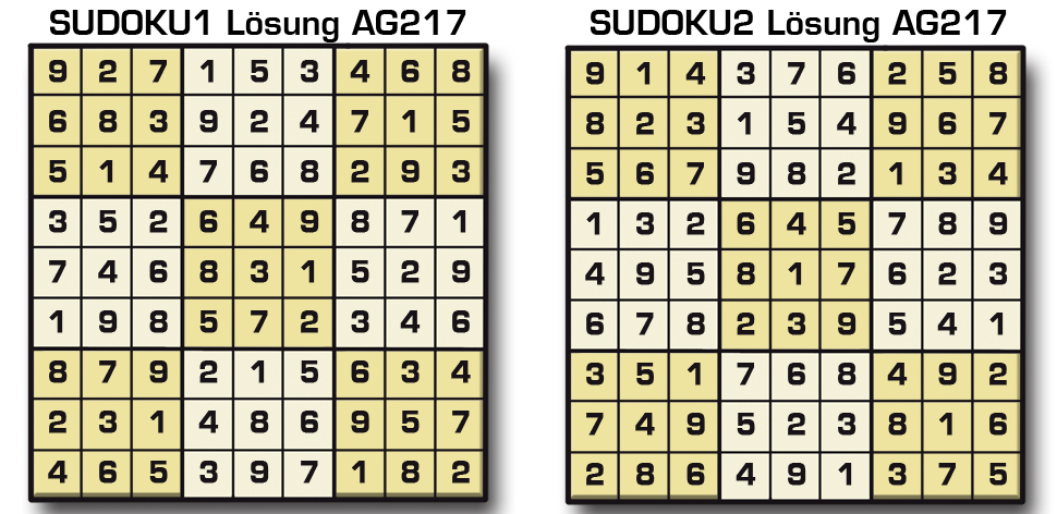 Sudoku Lösung AG 217