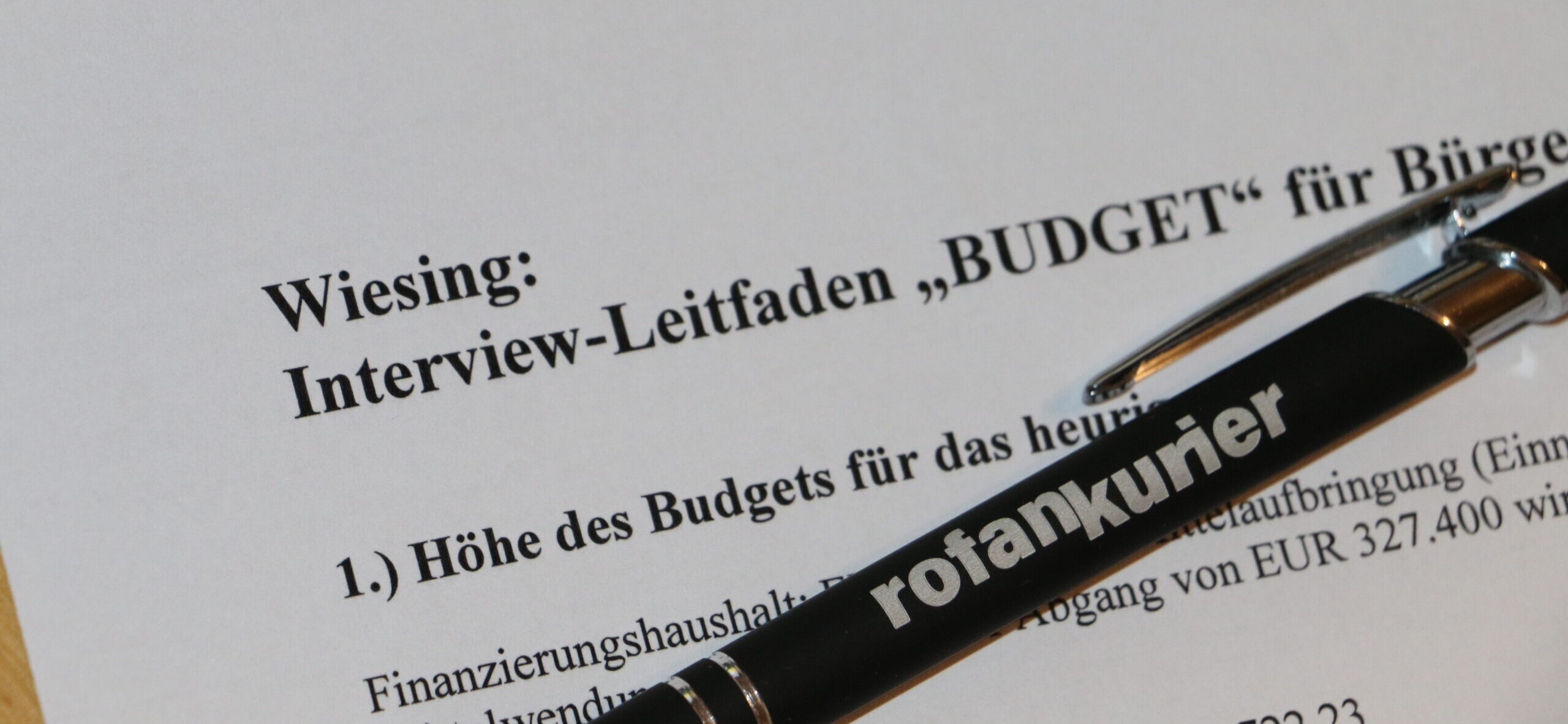 Wiesing: Rücklagen statt Darlehen